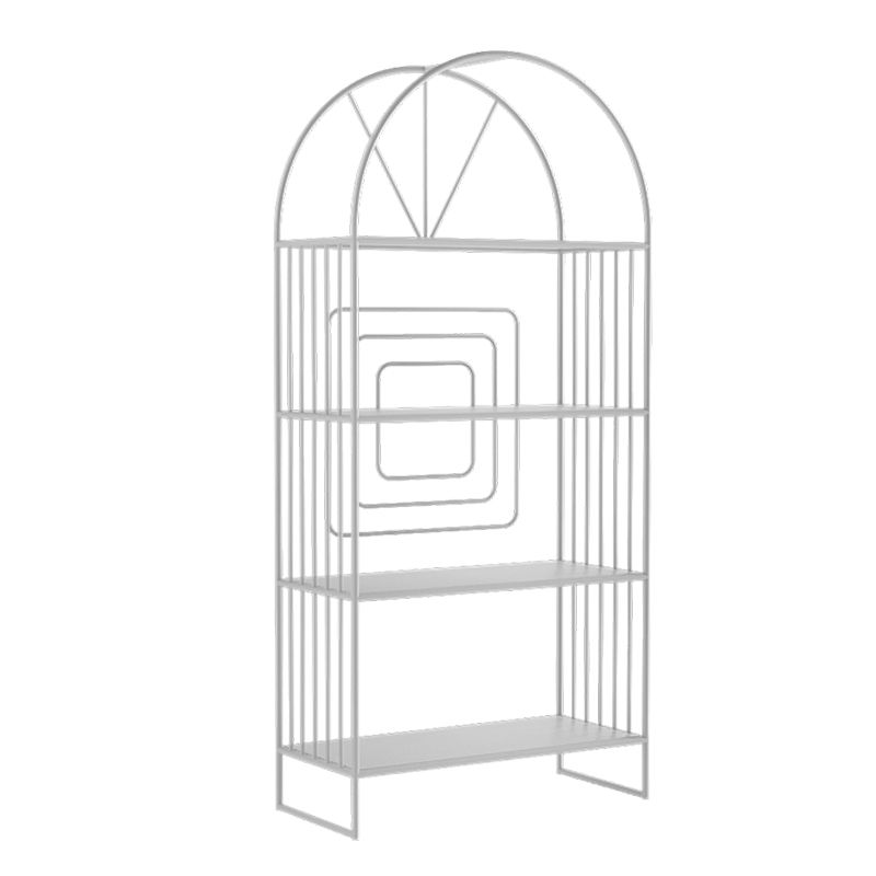 Metal Standard Bookcase Scandinavian Style Open Back Bookshelf Clearhalo 'Bookcases' 'furn' 'furn_bookcases' 'Furniture' 'furniture_bookcases' 'Office Furniture' 1200x1200_6664e1d8-daca-49ea-98bf-7fade3f7cc5b