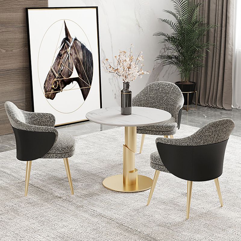 Traditional Luxury Dining Table White Stone Center Top Round Dining Table Clearhalo 'Dining Tables & Seating' 'Dining Tables' 'dining_table' 'furn' 'furn_dining_table' 'Furniture' 'furniture_dining_table' 'Kitchen & Dining Furniture' 'kitchen' 'kitchen_dining_table' 1200x1200_6666095d-085f-47c4-b4a0-c1c23a791699