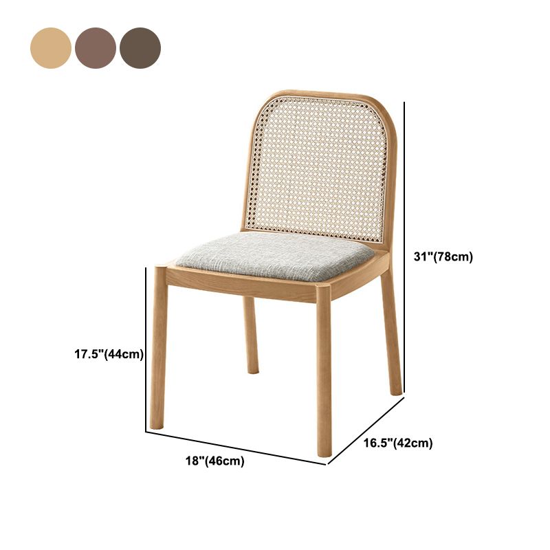 Sedie da pranzo tradizionali senza braccia sedia in legno massiccio set per la casa