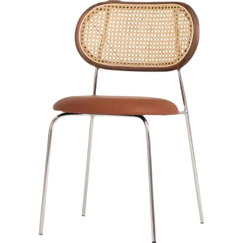 Industrial Style Open Back Side Armless Chairs Leather Dining Side Chairs Clearhalo 'Dining Chairs' 'Dining Tables & Seating' 'dining_chair' 'furn' 'furn_dining_chair' 'Furniture' 'furniture_dining_chair' 'Kitchen & Dining Furniture' 1200x1200_66679fe6-a1fc-4c9c-9d2f-72cb58c42204