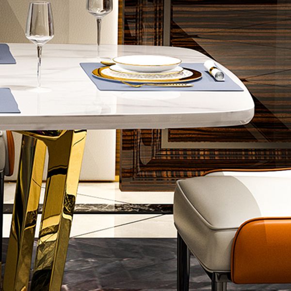 Metal Traditional Luxury Rectangle Indoor Table Sintered Stone Table with Trestle Base Clearhalo ' dining_table' 'Dining Tables & Seating' 'Dining Tables' 'furn' 'furn_dining_table' 'Furniture' 'furniture_dining_table' 'Kitchen & Dining Furniture' 'kitchen&dining_furn' 'kitchen' 'kitchen_dining_table' 1200x1200_6667b23b-a379-4332-81df-fc3df8eb7dc7