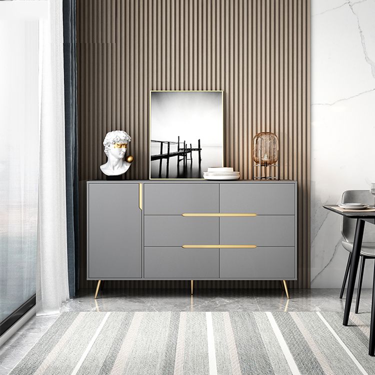 Gemanipuleerde houten sideboard tafel modern buffet dressoir voor keuken