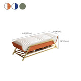 13.65/15.6" W Modern Entryway Bench Cushioned Metal Seating Bench Clearhalo 'Benches' 'Chairs & Seating' 'furn' 'furn_benches' 'Furniture' 'Living Room Furniture' 1200x1200_666856b5-2376-4215-bc78-3a1a225a6a1d