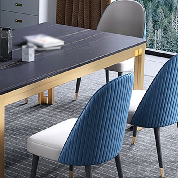 Glam 1/2/5/7 Pieces Dining Furniture Set Rectangle Dining Table Set Clearhalo 'Dining Room Sets' 'Dining Tables & Seating' 'dining_room_set' 'furn' 'furn_dining_room_set' 'Furniture' 'furniture_dining_room_set' 'Kitchen & Dining Furniture' 1200x1200_66693400-2b77-44c8-b43c-a2263d1feebd