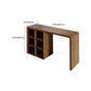 Mesa de bar de estilo moderno, mesa de bar rectangular de madera maciza para sala de estar