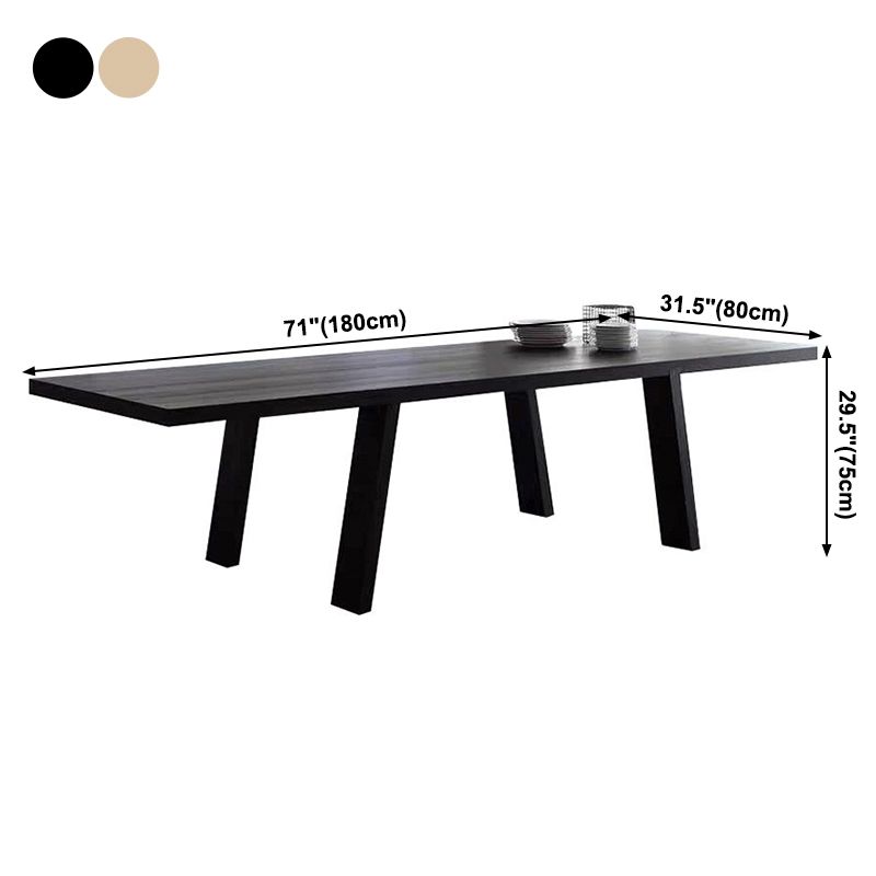 Solid Wood Industrial Rectangular Dining Table Wood Top Table with Legs Clearhalo ' dining_table' 'Dining Tables & Seating' 'Dining Tables' 'furn' 'furn_dining_table' 'Furniture' 'furniture_dining_table' 'Kitchen & Dining Furniture' 'kitchen&dining_furn' 'kitchen' 'kitchen_dining_table' 1200x1200_666e46af-b3d9-4355-b44d-abd06745e425