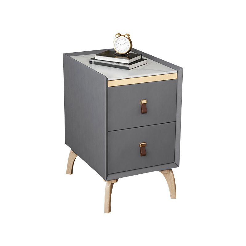 Contemporary Night Table Solid Wood Bed Nightstand with 2 Drawers Clearhalo 'Bedroom Furniture' 'furn' 'furn_night_stand' 'Furniture' 'night_stand' 'Nightstands' 1200x1200_66716dd3-da51-4fce-ba13-1d5ae9a7b26e