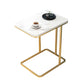 Glam Style Coffee Table Oval Slate Single Coffee Cocktail Table Clearhalo 'Coffee & Accent Tables' 'Coffee Tables' 'coffee_tables' 'furn' 'furn_coffee_tables' 'Furniture' 'Living Room Furniture' 1200x1200_6674e17a-9a7f-4bc7-9c6e-f51a98f2b36a