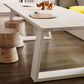 Contemporary Rectangle Dining Table Solid Wood Top Table with Sled Base Clearhalo ' dining_table' 'Dining Tables & Seating' 'Dining Tables' 'furn' 'furn_dining_table' 'Furniture' 'furniture_dining_table' 'Kitchen & Dining Furniture' 'kitchen&dining_furn' 'kitchen' 'kitchen_dining_table' 1200x1200_6674fad5-62c5-4c9b-a3ee-cd7b11c370f1