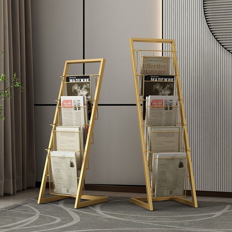 Industrial Iron Ladder Bookshelf Vertical Closed Back Bookshelf for Living Room Clearhalo 'Bookcases' 'furn' 'furn_bookcases' 'Furniture' 'furniture_bookcases' 'kitchen' 'kitchen_bookcases' 'Living Room Furniture' 'Office Furniture' 1200x1200_6675bcdf-bc82-459c-a7c0-a59ad7b23cd1