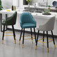Bucket Dining Stool Contemporary Armed Bar Stool with Cushion Clearhalo 'Bar Furniture' 'Bar Stools' 'bar_stools' 'furn' 'furn_bar_stools' 'Furniture' 'Kitchen & Dining Furniture' 1200x1200_6678010f-796d-4b72-b1d5-22abe22013ef