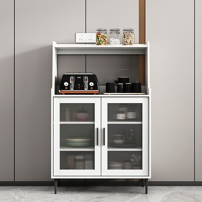 Mobile sideboard del soggiorno in legno mobile moderno server con porta di vetro