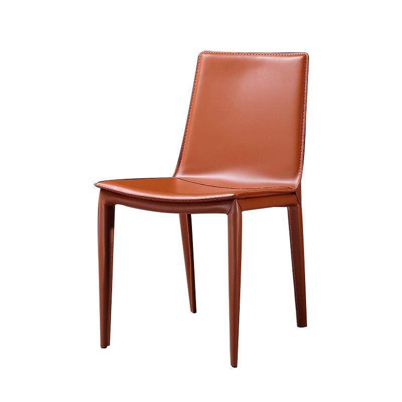 Sillas laterales sin brazo de silla de metal de comedor contemporáneo para la cocina