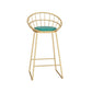 Industrial Bar Table Set 1/3 Pieces Stone Counter Table with Upholstered Stools