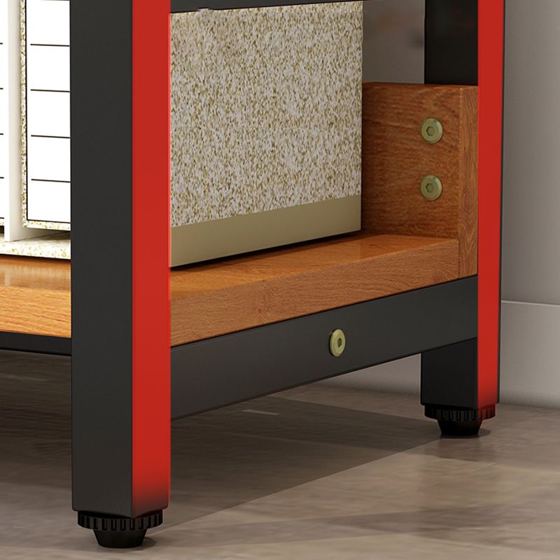 Moderner Stil Open Back Bookshelf Engineered Hole Books für Büro