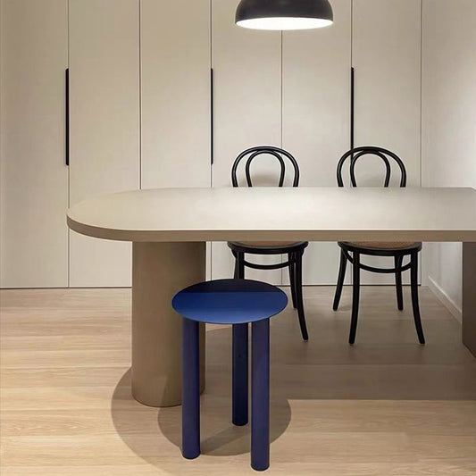 Tavolo da bar in stile moderno da bar in legno massiccio con doppio piedistallo