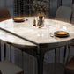 Traditional Luxury Round Dining Site Table Stone Drop-Leaf Dining Room Home Furniture Clearhalo ' dining_table' 'Dining Tables & Seating' 'Dining Tables' 'furn' 'furn_dining_table' 'Furniture' 'furniture_dining_table' 'Kitchen & Dining Furniture' 'kitchen&dining_furn' 'kitchen' 'kitchen_dining_table' 1200x1200_667f8737-8d40-4c20-9bb2-6d15bf1cd9ec