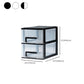 Gabinetto del file trasparente verticale moderno mobile in plastica per l'ufficio di casa