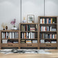 Standard Solid Wood Bookshelf Scandinavian Closed Back Bookcase