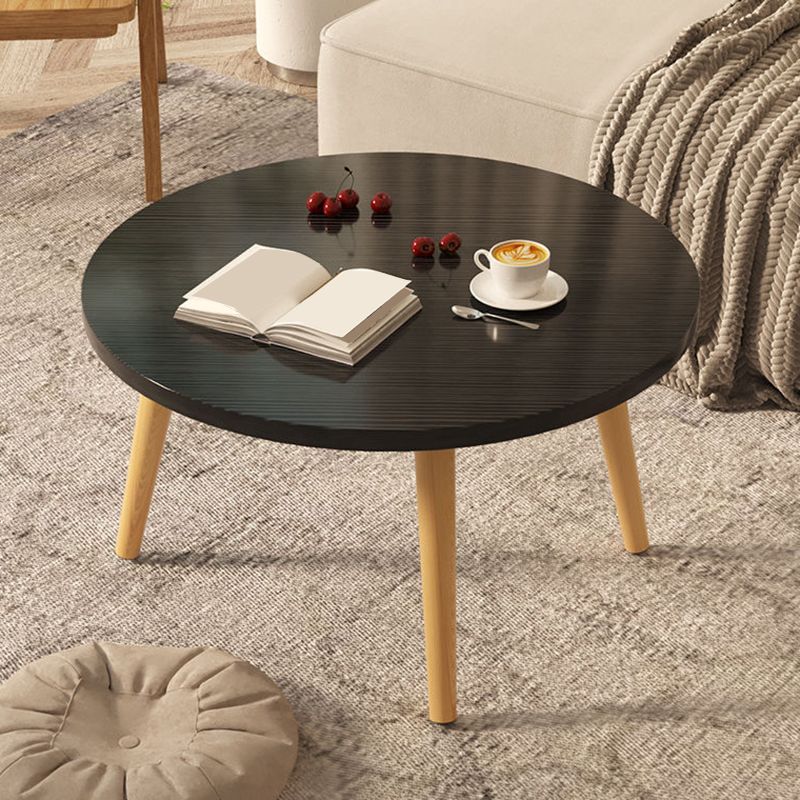 3 Legs 1 Single Coffee Table with Wood Accents Modern Round Cocktail Table Clearhalo 'Coffee & Accent Tables' 'Coffee Tables' 'coffee_tables' 'furn' 'furn_coffee_tables' 'Furniture' 'furniture_coffee_tables' 'Living Room Furniture' 1200x1200_66842092-9eea-42d1-9bd8-32dab40a966f