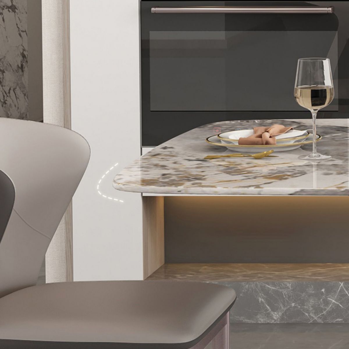 Luxury Sintered Stone Top Dining Set Rectangle 1/2/5/7 Pieces Dining Table with Chairs Clearhalo 'Dining Room Sets' 'Dining Tables & Seating' 'dining_room_set' 'furn' 'furn_dining_room_set' 'Furniture' 'furniture_dining_room_set' 'Kitchen & Dining Furniture' 1200x1200_66842ad7-f096-4edd-bcb7-4383ccaa7ae3