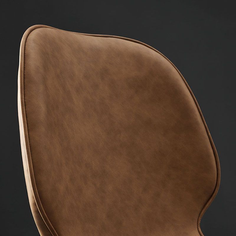 Industrial Style Wingback Chairs Leather Dining Armless Chairs for Kitchen Clearhalo ' kitchen&dining_furn' 'Dining Chairs' 'Dining Tables & Seating' 'dining_chair' 'furn' 'furn_dining_chair' 'Furniture' 'furniture_dining_chair' 'Kitchen & Dining Furniture' 'kitchen' 1200x1200_6688d6fc-dd96-4dc7-a5f6-ec6a6411694a