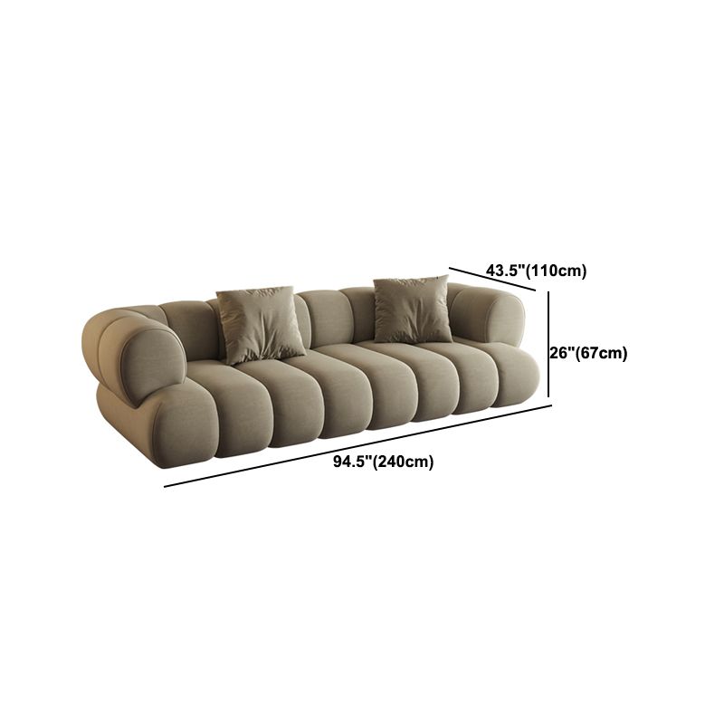 26.37" H Contemporary Green Tuxedo Arm Sewn Pillow Back Sofa Clearhalo 'furn' 'furn_sofas' 'Furniture' 'Living Room Furniture' 'Sofa' 'sofas' 1200x1200_668ae7b8-61e6-452f-a000-36db4dc8e5c8