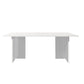 Stone Top Table Traditional Luxury Dining Table with Double Pedestal Base Clearhalo 'Dining Tables & Seating' 'Dining Tables' 'dining_table' 'furn' 'furn_dining_table' 'Furniture' 'furniture_dining_table' 'Kitchen & Dining Furniture' 'kitchen' 'kitchen_dining_table' 1200x1200_668b27d8-1731-4406-9c8a-85cd775f93dc