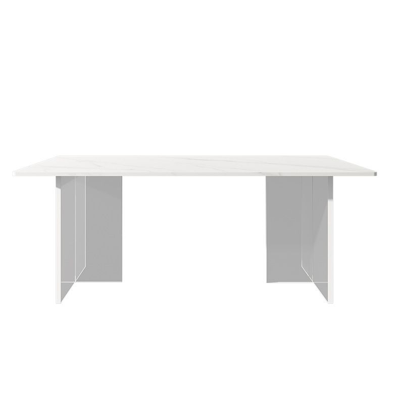 Stone Top Table Traditional Luxury Dining Table with Double Pedestal Base Clearhalo 'Dining Tables & Seating' 'Dining Tables' 'dining_table' 'furn' 'furn_dining_table' 'Furniture' 'furniture_dining_table' 'Kitchen & Dining Furniture' 'kitchen' 'kitchen_dining_table' 1200x1200_668b27d8-1731-4406-9c8a-85cd775f93dc