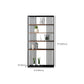 Wooden Standard Bookshelf Industrial Open Back Bookcase with Shelves