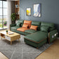 Modern Faux Leather Sectioanl with Pillow Back and Storage for Living Room