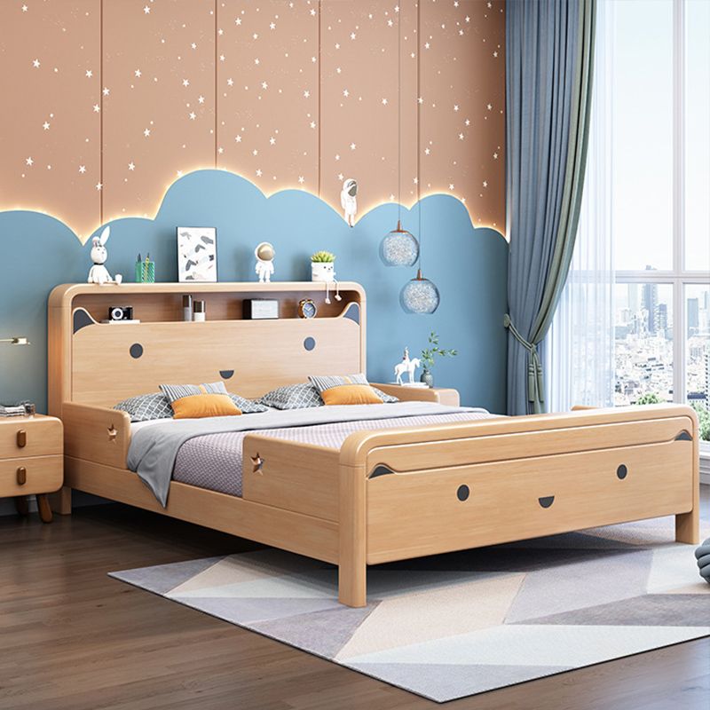 Skandinavische rechteckige Tafel -Kopfteil -Standardbett mit Beinen