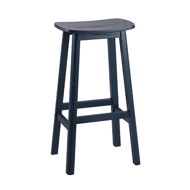 Contemporary 30" Height Solid Wood Backrest Counter High Stool with 4 Legs Clearhalo 'Bar Furniture' 'Bar Stools' 'bar_stools' 'furn' 'furn_bar_stools' 'Furniture' 'Kitchen & Dining Furniture' 1200x1200_668d4e98-0bf1-4979-bcd2-7ceb303aec6a