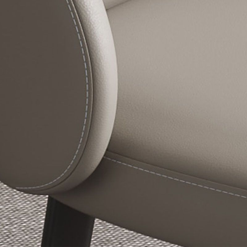 Contemporary Style Dining Chair Armless Chair with Metal Legs Clearhalo 'Dining Chairs' 'Dining Tables & Seating' 'dining_chair' 'furn' 'furn_dining_chair' 'Furniture' 'furniture_dining_chair' 'Kitchen & Dining Furniture' 1200x1200_668f5ba3-a2d0-434a-89f3-471301811c97