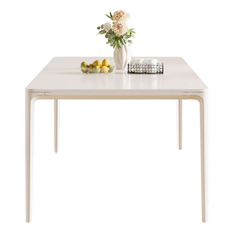 Pièces modernes 1/3/4/5/7 Pièces Table à manger Set Pierre Rectangle Meubles en blanc