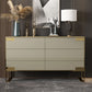 Cómoda cómoda de almacenamiento de madera cómoda clásica Glam para oficina en casa
