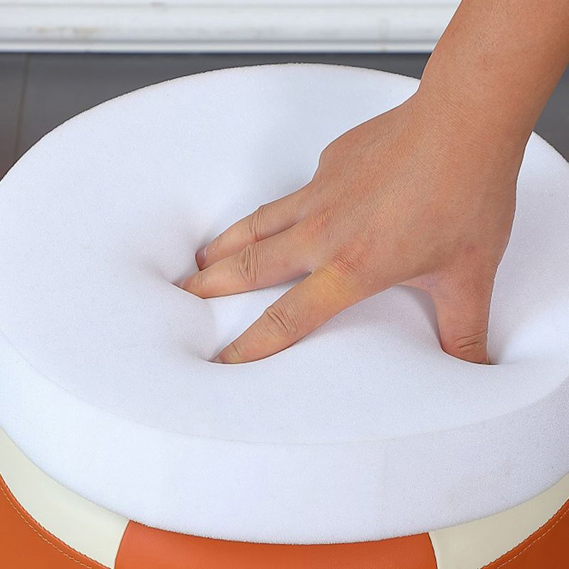 Blue Modern Pouf Faux Leather Stain Resistant Round Pouf for Drawing Room Clearhalo 'furn' 'furn_ottomans_poufs' 'Furniture' 'Living Room Furniture' 'Ottomans & Poufs' 'ottomans_poufs' 1200x1200_66944ff5-b93a-4e40-99de-8277a0c550ce