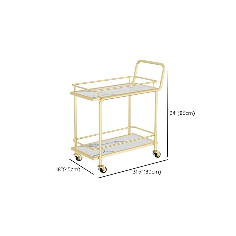 Rectangular Modern Prep Table Stone Rolling Dining Room Prep Table