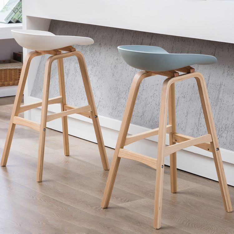 Scandinavian Footrest Milk Tea Shop Stool Matte Finish Plastic Barstool Clearhalo 'Bar Furniture' 'Bar Stools' 'bar_stools' 'furn' 'furn_bar_stools' 'Furniture' 'furniture_bar_stools' 'Kitchen & Dining Furniture' 1200x1200_66953c08-2527-4f13-be8f-a4197de8bcda