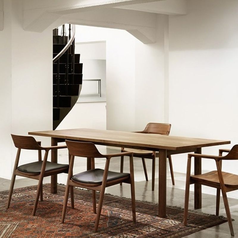 Medieval Modern Solid Wood Table Rectangular Wood Table with 4 Legs Clearhalo 'Dining Tables & Seating' 'Dining Tables' 'dining_table' 'furn' 'furn_dining_table' 'Furniture' 'Kitchen & Dining Furniture' 1200x1200_6695ccd3-e97b-4581-8967-d76356082ce0