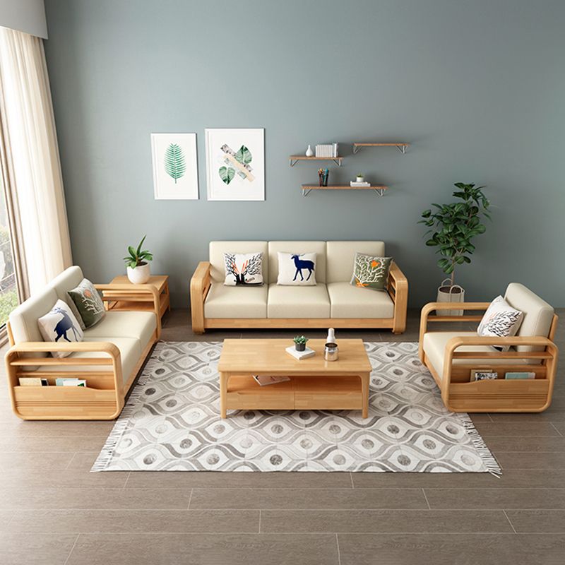 Sezioni di stoccaggio reversibili in tessuto di divano sezionale contemporaneo