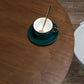 Table de salle à manger ronde en bois moderne avec base en tulipe en métal