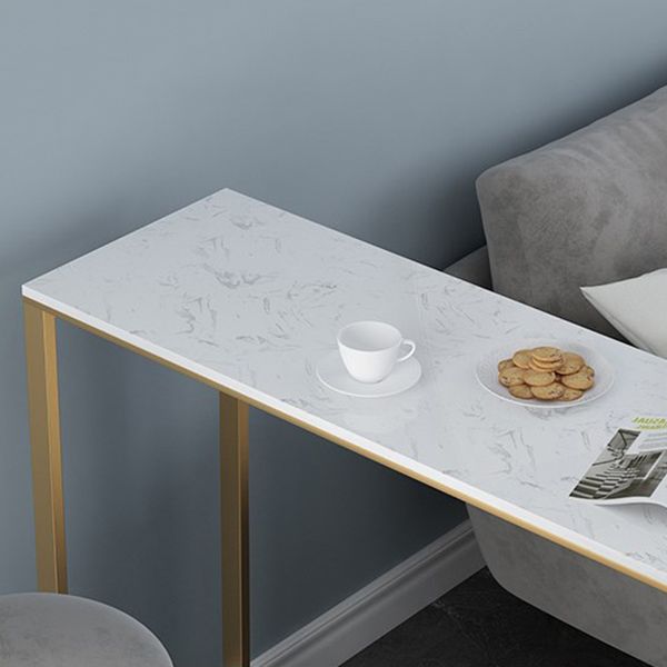 Tavolo da bar top in marmo per piccoli luoghi glam metallio tavolo da pub