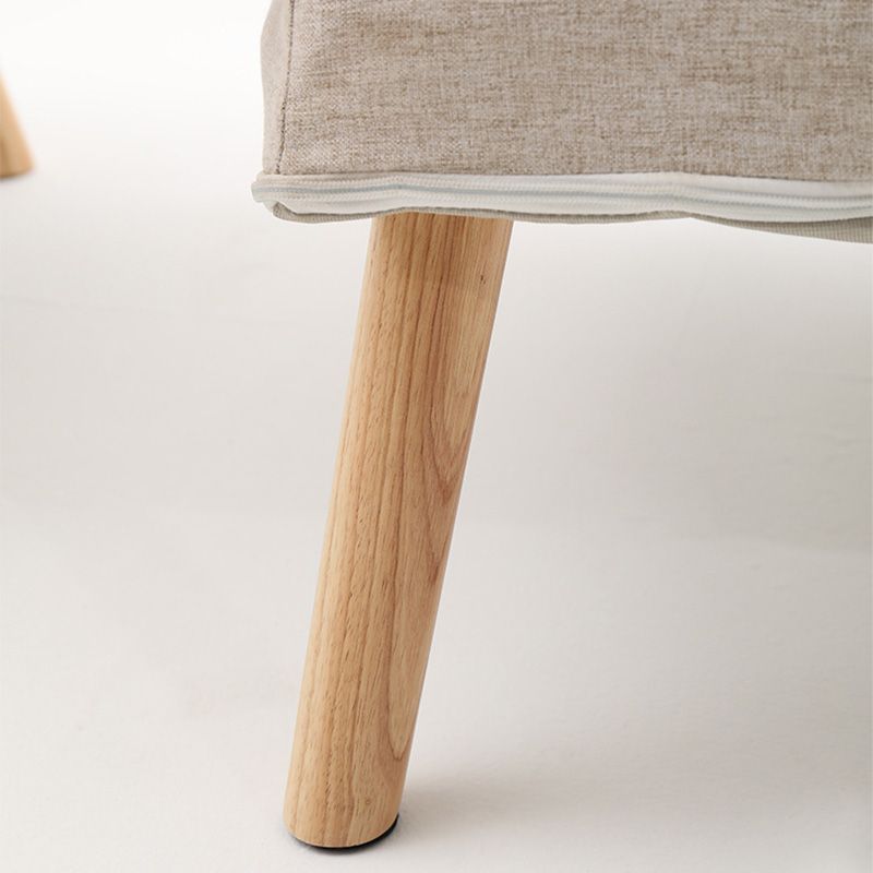 29.52"Wide Cotton Blend Arm Chair with Basic Four Legs Pillow Back Armchair Clearhalo 'Accent Chairs' 'accent_chairs' 'Chairs & Seating' 'furn' 'furn_accent_chairs' 'Furniture' 'Living Room Furniture' 1200x1200_66999d53-633e-4034-aa08-e2e850d63bbe