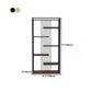 Metal Floor Home Vertical Shelf Bookcase Etagere Open Book Shelf with 6 Shelves