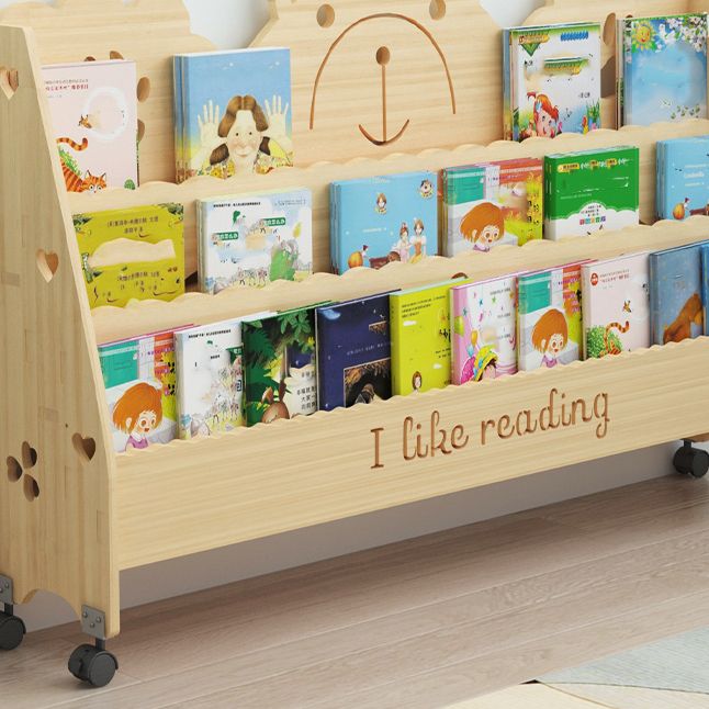 Scandinavian Style Bookshelf Closed Back Solid Wood Bookcase for Home and Office Clearhalo 'Bookcases' 'furn' 'furn_bookcases' 'Furniture' 'furniture_bookcases' 'kitchen' 'kitchen_bookcases' 'Living Room Furniture' 'Office Furniture' 1200x1200_669cb145-2aea-4bed-875a-d81fd34290eb