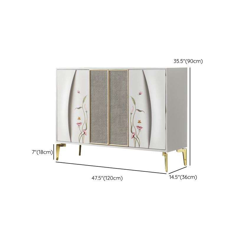 Server da pranzo in legno ingegnerizzato per porte in stile glam per cucina