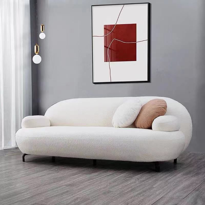Recessed Arm Sofa Contemporary Wool 29.52-Inch High Sofa in Whit Clearhalo 'furn' 'furn_sofas' 'Furniture' 'Living Room Furniture' 'Sofa' 'sofas' 1200x1200_669e80c9-927a-4fb1-bfbf-ddcf70b45521