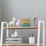 Industrial Vertical Open Bookshelf Metal Frame Manufactured Wood Shelf Bookshelf Clearhalo 'Bookcases' 'furn' 'furn_bookcases' 'Furniture' 'furniture_bookcases' 'kitchen' 'kitchen_bookcases' 'Living Room Furniture' 'Office Furniture' 1200x1200_66a139e5-cd46-4a53-bd83-3c933b989916