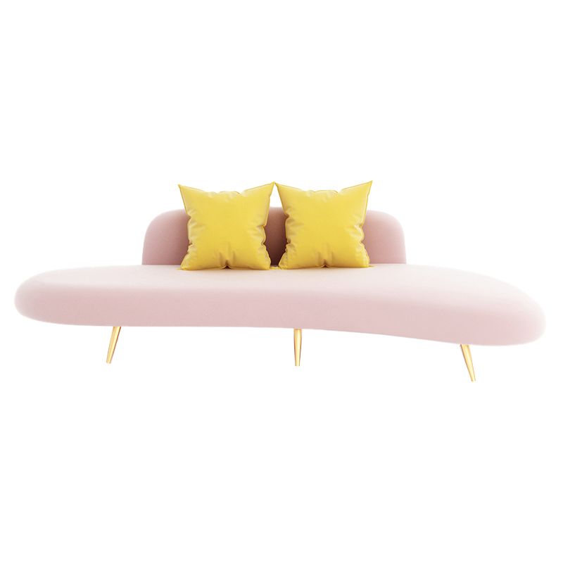 Divano curvo senza braccio contemporaneo con schiena stretta per soggiorno